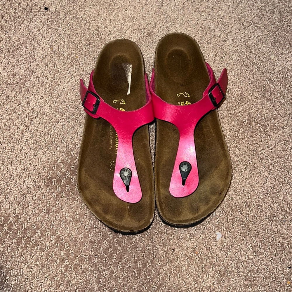 Birkenstock - Pink Gizeh Style Sandals - Size 40